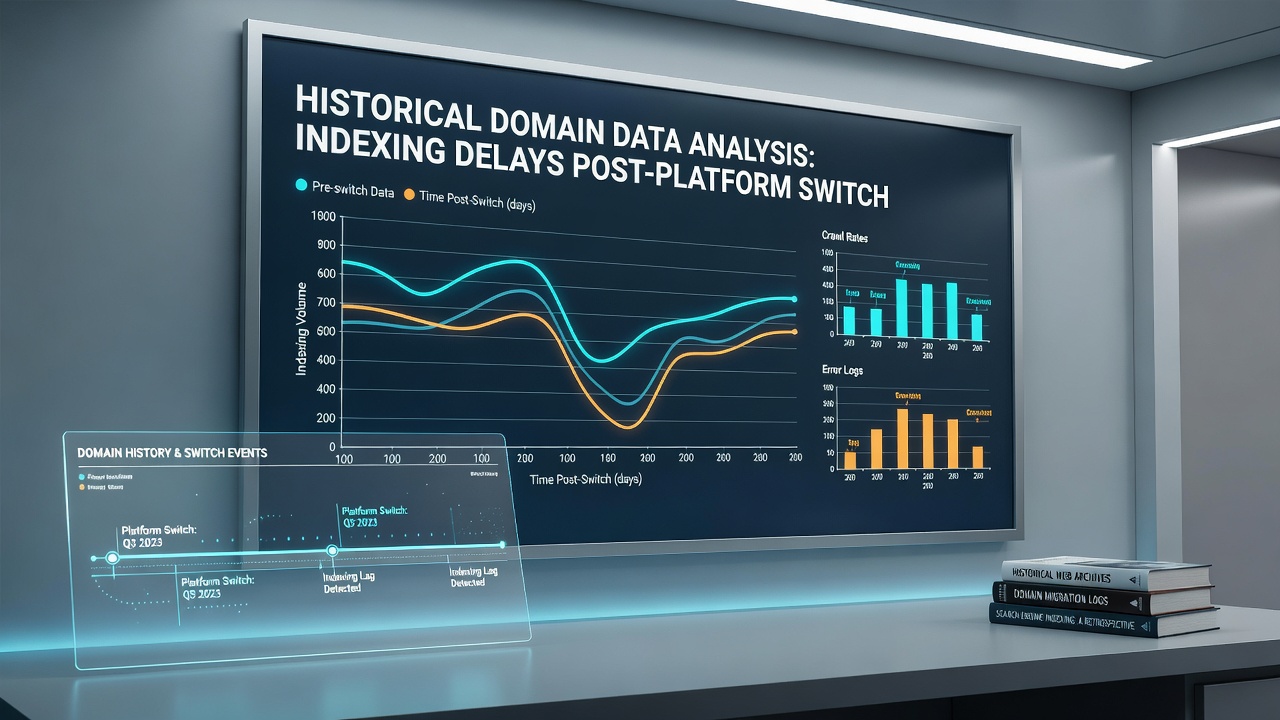 Visualization of crawl data and indexing recovery timelines post-migration