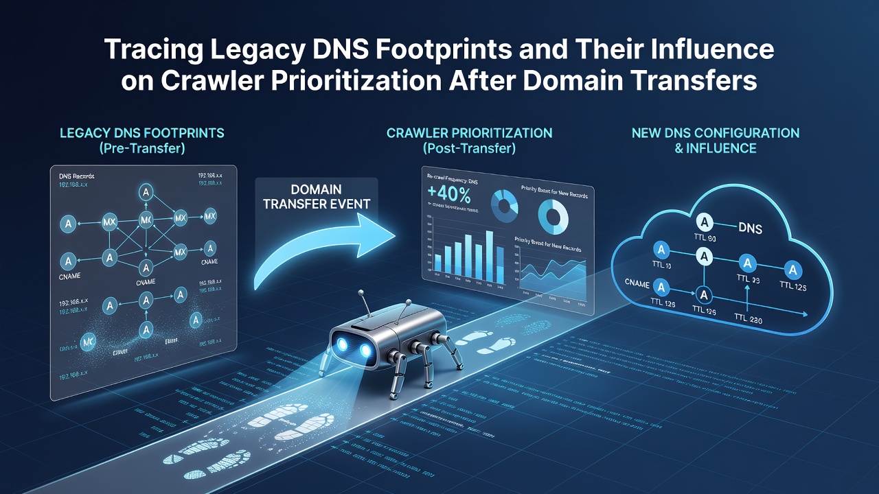 Tracing Legacy DNS Footprints and Their Influence on Crawler Prioritization After Domain Transfers